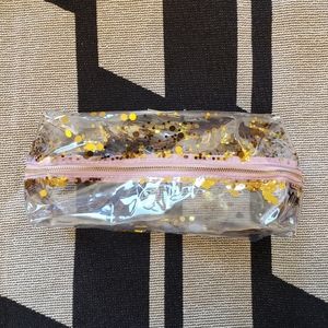 Packed Party Gold Confetti Toiletry Case